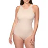 Tc Crossback Shaping Bodysuit In Gray