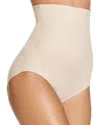 Tc Fine Intimates Sleek Essentials Firm Control High-waist Thong In Warm Beige