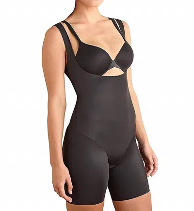 Tc Fine Intimates Comfort Wyob Thigh Slimmer Shapewear With Back Magic In Black