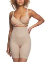 Tc Fine Intimates Iconic Core High Waist Thigh Slimmer In Stucco
