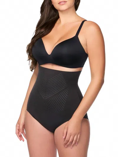 Tc Fine Intimates Iconic Core High-waist Shaping Brief In Black In Multi