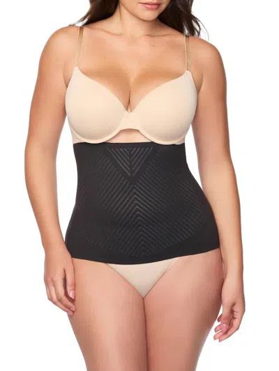 Tc Fine Intimates Iconic Core Step-in Waist Cincher In Black