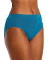 Tc Fine Intimates Lace Hi-cut Brief In Blue Coral