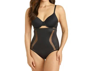 Tc Fine Intimates Middle Manager Firm Control High-waist Brief In Black