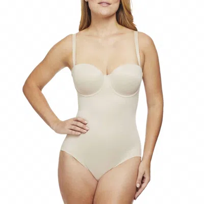 Tc Fine Intimates Shape Away Convertible Bodybriefer In Beige In Multi