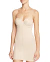 Tc Fine Intimates Strapless Bra Slip In Warm Beige