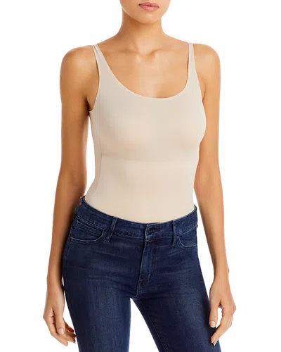 Tc Fine Intimates Tc Fines Intimates No-side Show Bodysuit In Warm Beige