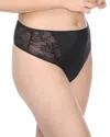 Tc Fine Intimates Tc Women's Luxe Dreamer Thong In Black