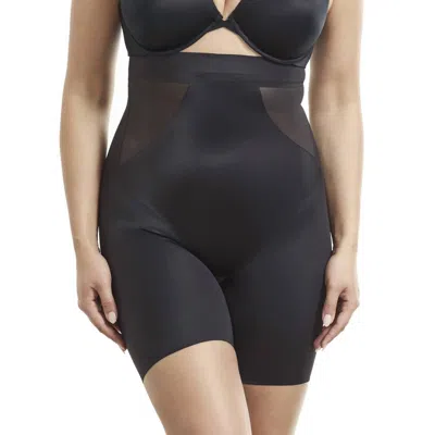 Tc Fine Intimates Total Contour Hi-waist Thigh Slimmer In Black
