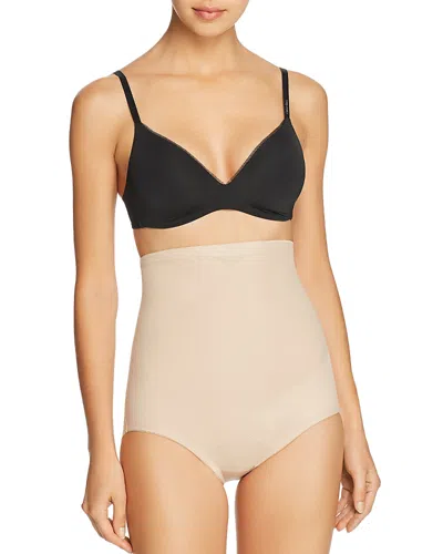 Tc Fine Intimates Tummy Tux High-waist Briefs In Warm Beige