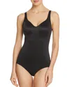 Tc Fine Intimates Firm Body Briefer Bodysuit In Black