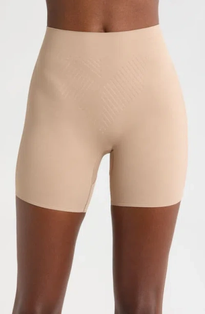 Tc Rear Lift Shaper Bike Shorts In Brown