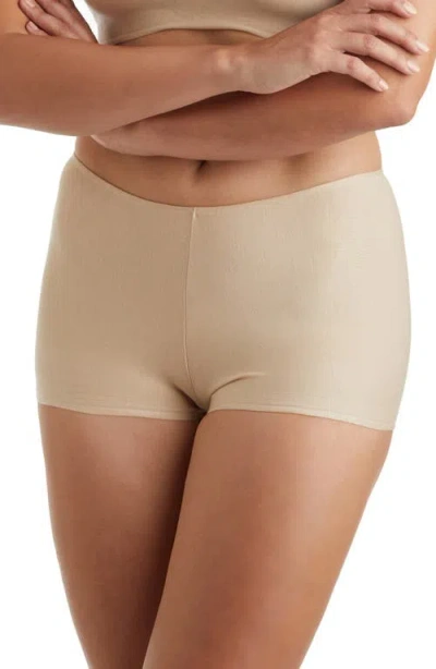 Tc Wonderful Edge® 3-pack Cotton & Modal Boyshorts In Neutral