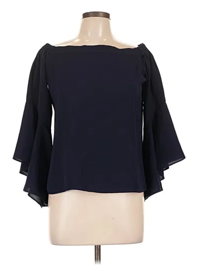 Pre-owned Tcec 3/4 Sleeve Blouse In Blue