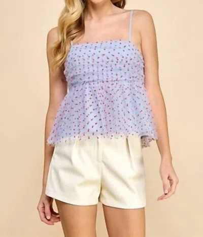 Tcec A-line Heart Top In Blue