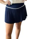 Tcec Active Pleated Skort In Navy In Blue