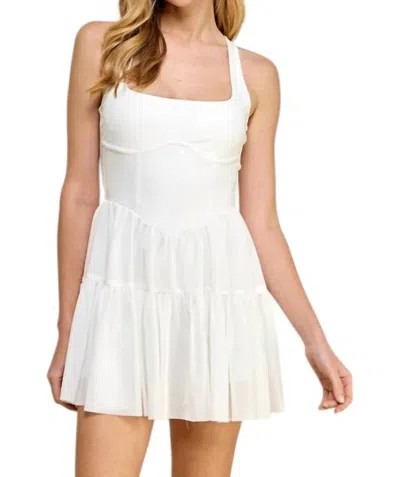 Tcec Active Tulle Skirt Dress In White