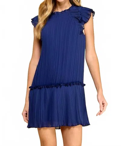 Tcec Blake Sleeveless Dress In Navy In Blue