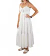 Tcec Bow Peep Maxi Dress In White In White