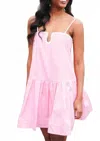 Tcec Braided Mini Dress In Flamingo In Pink
