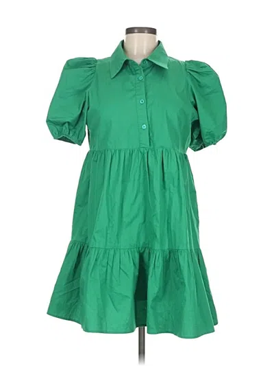 Pre-owned Tcec Casual Dress In Green