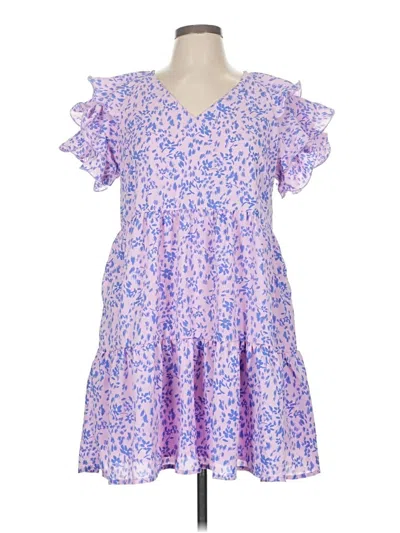 Pre-owned Tcec Casual Dress In Purple