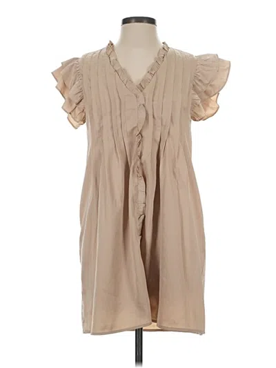 Pre-owned Tcec Casual Dress In Tan