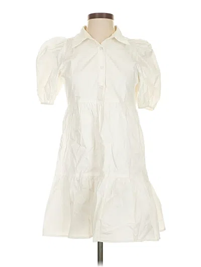 Pre-owned Tcec Casual Dress In White