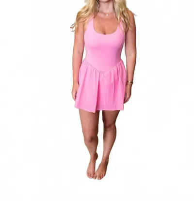 Tcec Charlotte Mini Dress In Pink