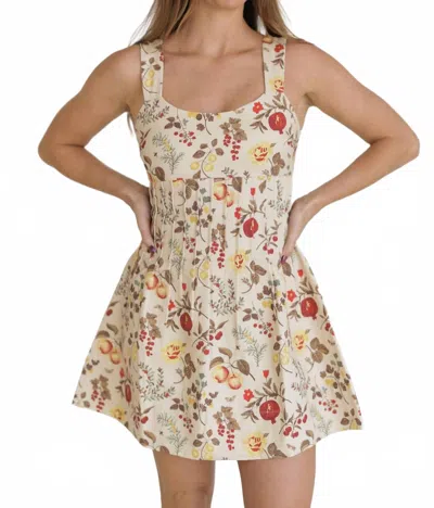 Tcec Chelsea Mini Dress In Beige In Multi