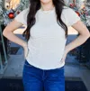 Tcec Chic Ruched Top In Champagne