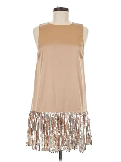 Pre-owned Tcec Cocktail Dress In Brown