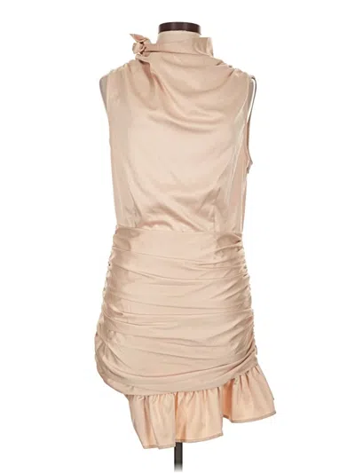 Pre-owned Tcec Cocktail Dress In Tan
