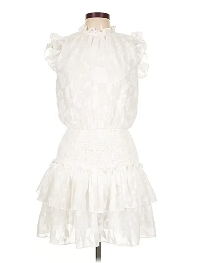 Pre-owned Tcec Cocktail Dress In White