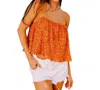 Tcec Dream Team Sequin Tank Top In Orange In Orange