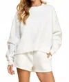 Tcec Dropped Shoulder Sweatshirt In White In White