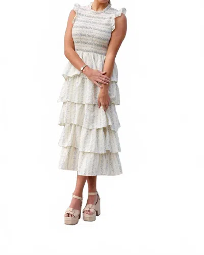 Tcec Eleanor Midi Dress In White