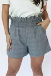 Tcec Feelin' Free Shorts In Black In Grey