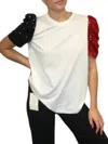 Tcec Gameday Puff Sleeve Tee In White
