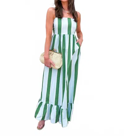 Tcec Garden Party Maxi Dress In Green