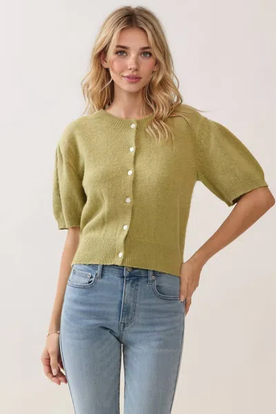 Tcec Haley Knit Top In Green