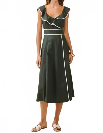 Tcec Hunter Midi Dress In Green