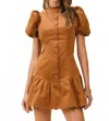 Tcec Keeps Me Going Dress In Camel In Brown