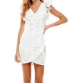 Tcec Lace Overlay Mini Dress In White