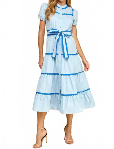 Tcec Layla Dress In Blue