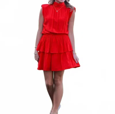 Tcec Lipgloss Mini Dress In Red