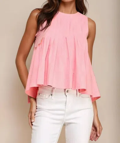 Tcec Lola Sleeveless Blouse In Pink