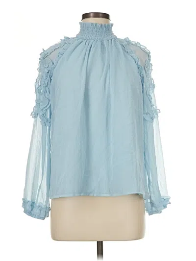 Pre-owned Tcec Long Sleeve Blouse In Blue