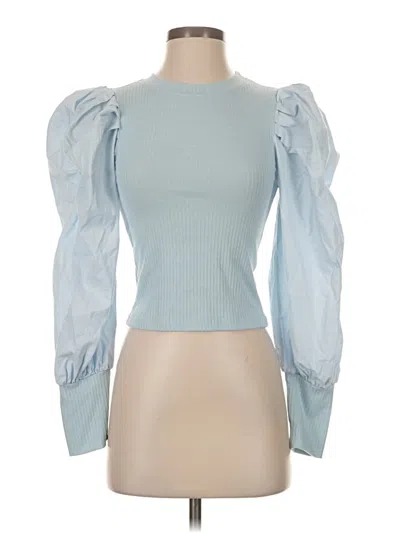 Pre-owned Tcec Long Sleeve Blouse In Blue