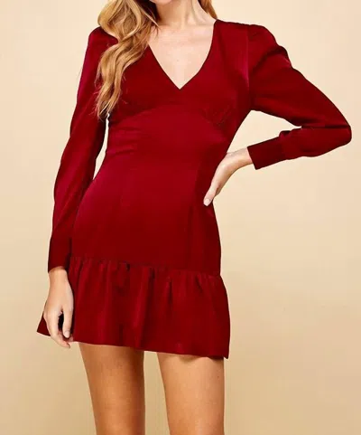TCEC ON THE GUEST LIST DRESS IN WINE